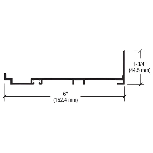 CRL-U.S. Aluminum Subsill, Bronze Black Anodized - 24'-2"