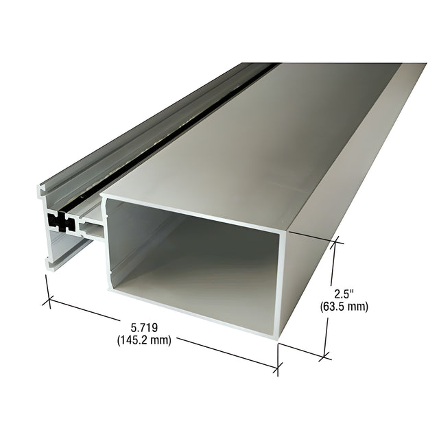 CRL-U.S. Aluminum Thermally Broken 6" Vertical Mullion, Clear Anodized Class 1 - 24'-2"