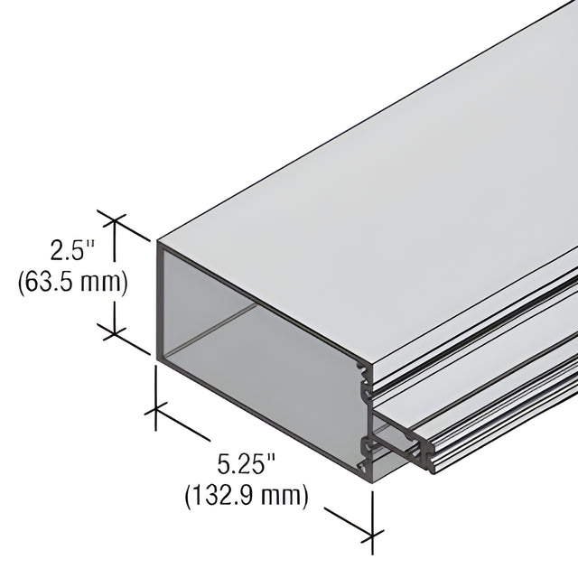 CRL-U.S. Aluminum Vertical/Horizontal Mullion for StormWall XL, Clear Anodized Class 1
