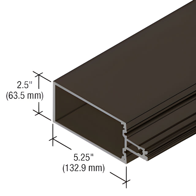 CRL-U.S. Aluminum Vertical/Horizontal Mullion for StormWall XL, Dark Bronze/Black Anodized Class 1