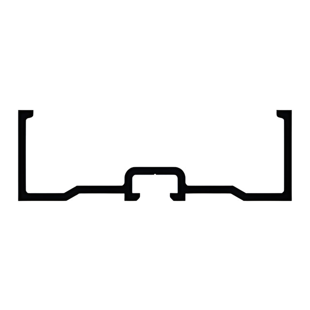 CRL-U.S. Aluminum Vertical Mullion 1/4" Spandrel Adaptor - 24'-2", Dark Bronze/Black Anodized Class 1