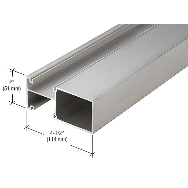CRL-U.S. Aluminum Vertical Mullion - 24'-2", Clear Anodized Class 1