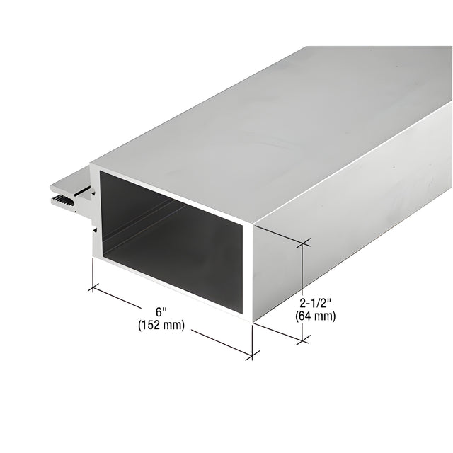 CRL-U.S. Aluminum Vertical Mullion - 24'-2", Clear Anodized Class 1