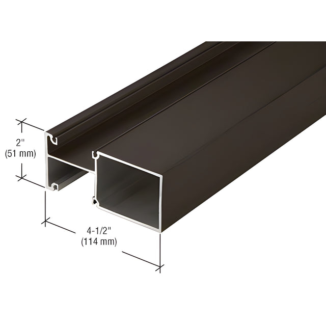 CRL-U.S. Aluminum Vertical Mullion - 24'-2", Dark Bronze/Black Anodized Class 1