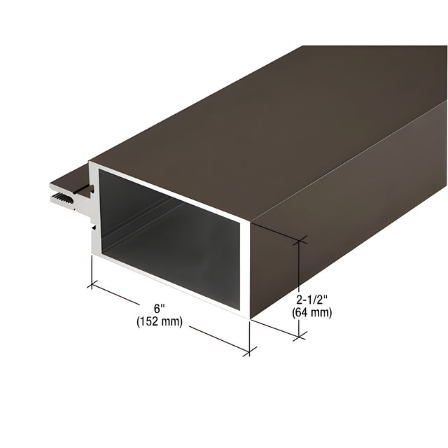 CRL-U.S. Aluminum Vertical Mullion - 24'-2", Dark Bronze/Black Anodized Class 1