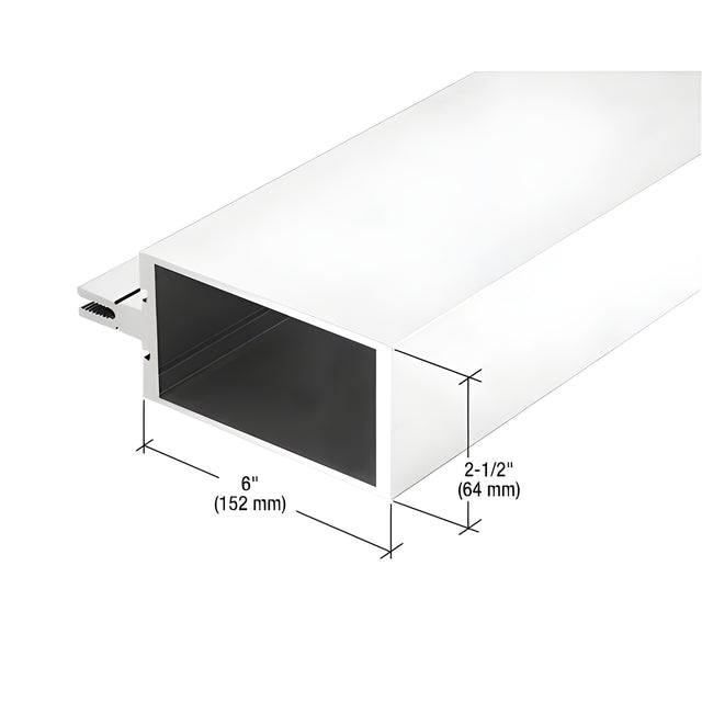 CRL-U.S. Aluminum Vertical Mullion, White KYNAR® Paint - 24'-2"
