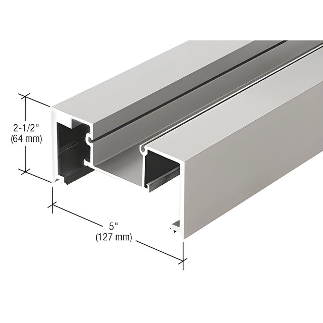 CRL-U.S. Aluminum Vertical Mullion for Series BR606 - 24'-2", Clear Anodized Class 1