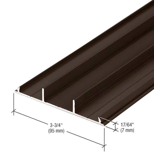 CRL-U.S. Aluminum Vertical Snap-In Insert for TW501, Dark Bronze/Black Anodized Class 1 - 24'-2"