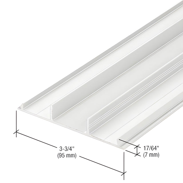 CRL-U.S. Aluminum Vertical Snap-In Insert for TW501, White KYNAR® Paint - 24'-2"