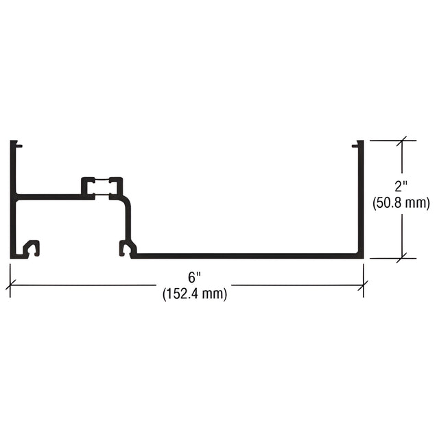 CRL-U.S. Aluminum Wall Jamb/Vertical Mullion - 24'-2"