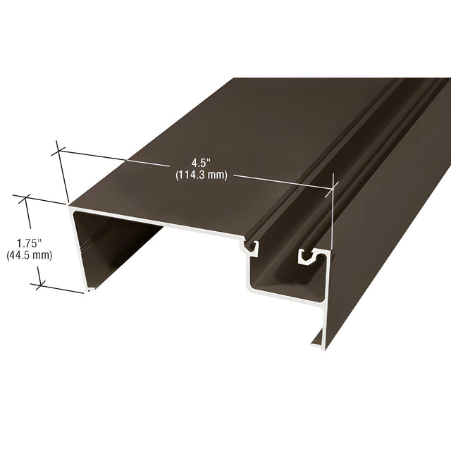 CRL-U.S. Aluminum Wall Jamb/Vertical Mullion, Bronze Black Anodized - 24'-2"