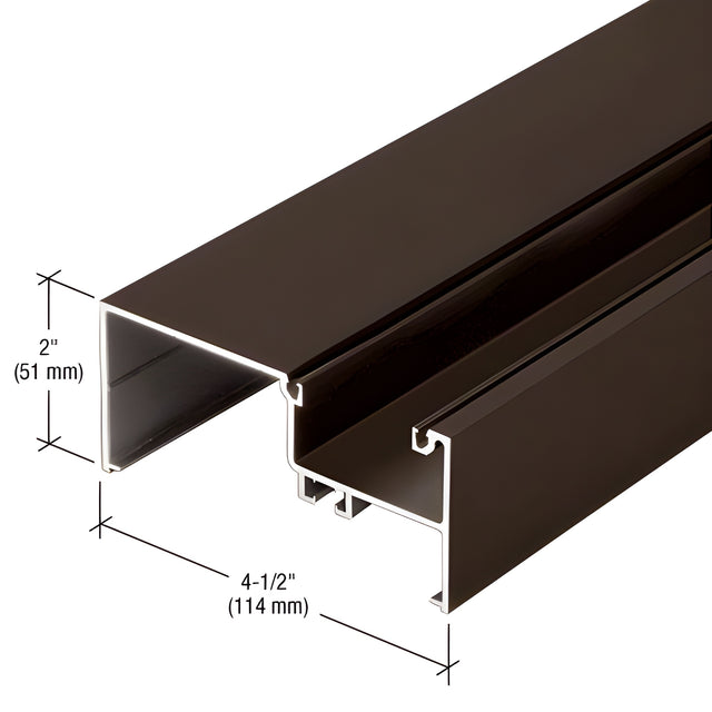 CRL-U.S. Aluminum Wall Jamb/Vertical Mullion, Bronze Black Anodized - 24'-2"