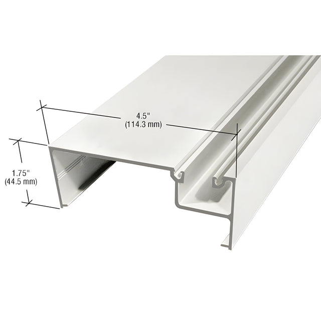 CRL-U.S. Aluminum Wall Jamb/Vertical Mullion, White KYNAR® Paint - 24'-2"