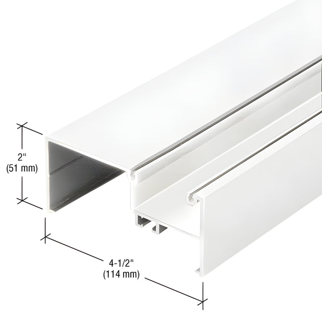 CRL-U.S. Aluminum Wall Jamb/Vertical Mullion, White KYNAR® Paint - 24'-2"