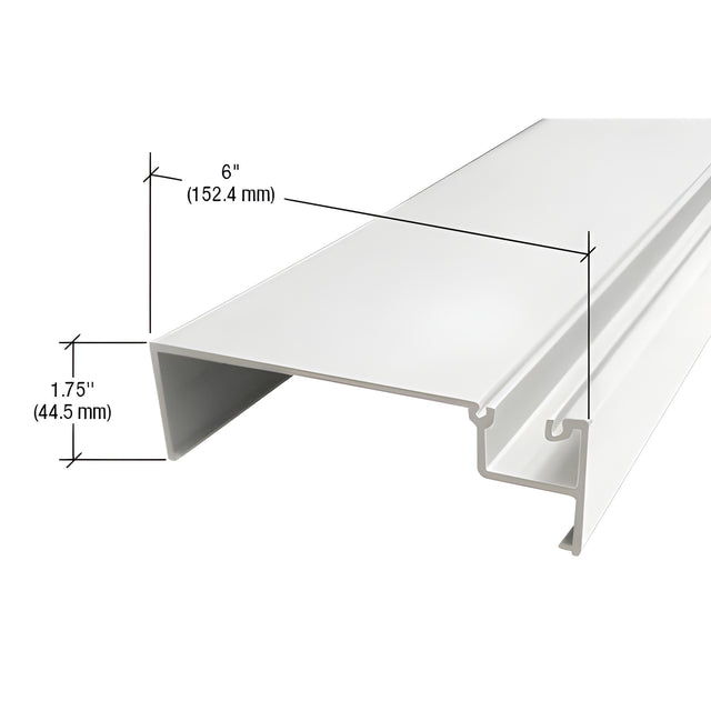 CRL-U.S. Aluminum Wall Jamb/Vertical Mullion, White KYNAR® Paint - 24'-2