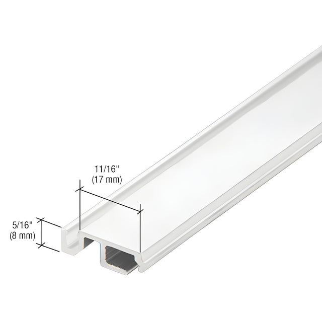 CRL-U.S. Aluminum White KYNAR® Paint 1/4" Glass Adaptor - 24'-2"