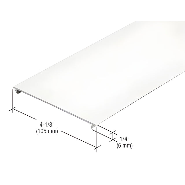 CRL-U.S. Aluminum White KYNAR® Paint 4-1/8" Horizontal Insert - 24'-2"