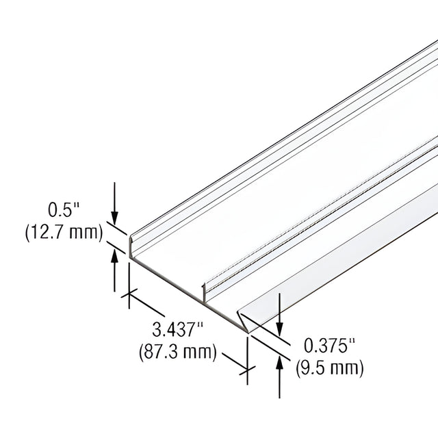 CRL-U.S. Aluminum White KYNAR® Paint 90 Degree Face Cap for StormWall XL Captured Mullions