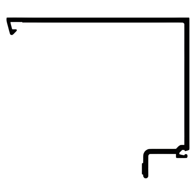 CRL-U.S. Aluminum White KYNAR® Paint 90 Degree Inside Corner Half, 24'-2"