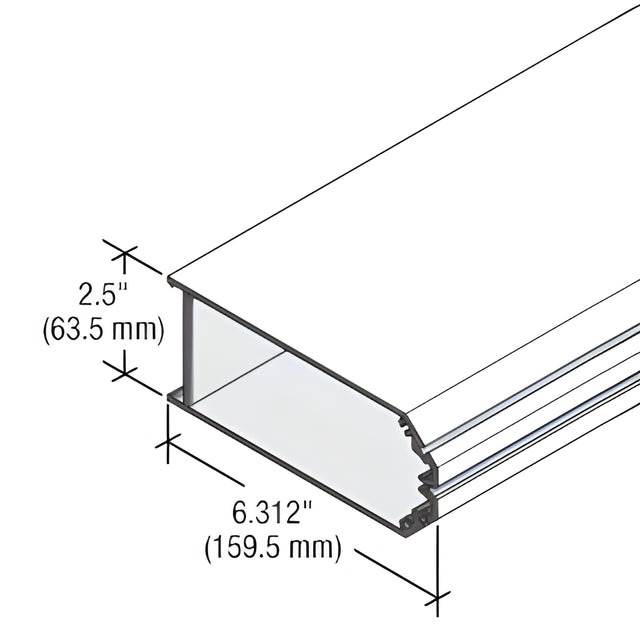 CRL-U.S. Aluminum White KYNAR® Paint 90 Degree Outside Corner Mullion for StormWall XL