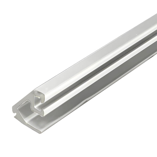 CRL-U.S. Aluminum White KYNAR® Paint Beveled Door Glass Stop for 1/4" Glass - 24'-2"