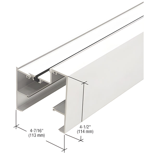 CRL-U.S. Aluminum White KYNAR® Paint Bulkhead, Thermally Improved - 24'-2"