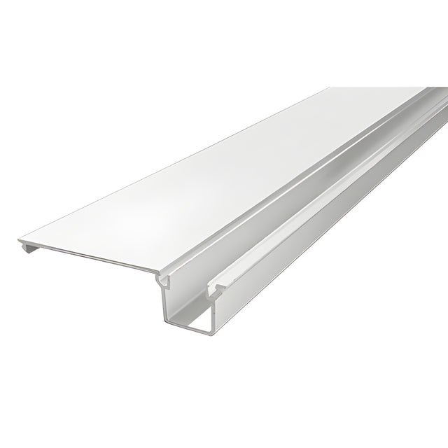 CRL-U.S. Aluminum White KYNAR® Paint Door Jamb/Vertical Flat Filler - 21'-8"