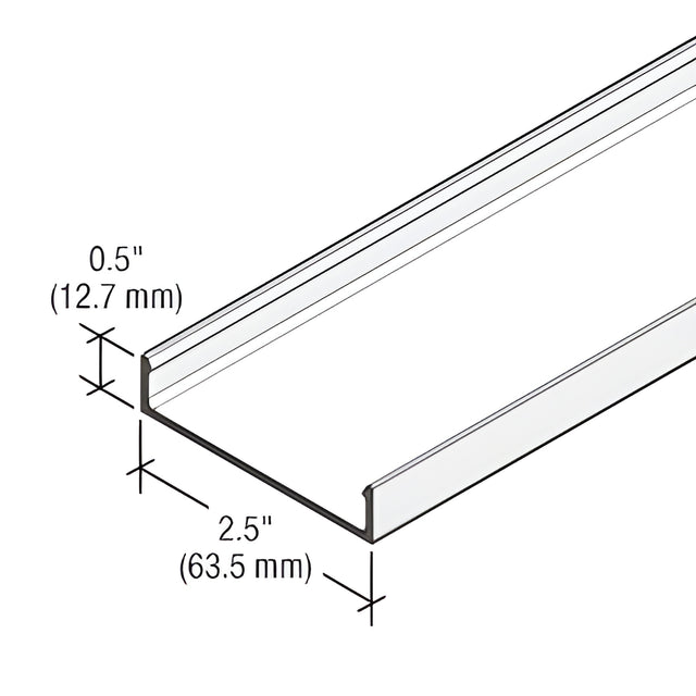 CRL-U.S. Aluminum White KYNAR® Paint Face Cap for StormWall XL Captured Mullions