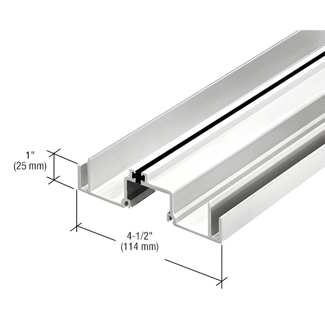 CRL-U.S. Aluminum White KYNAR® Paint Female Expansion Mullion, Thermally Improved - 24'-2"