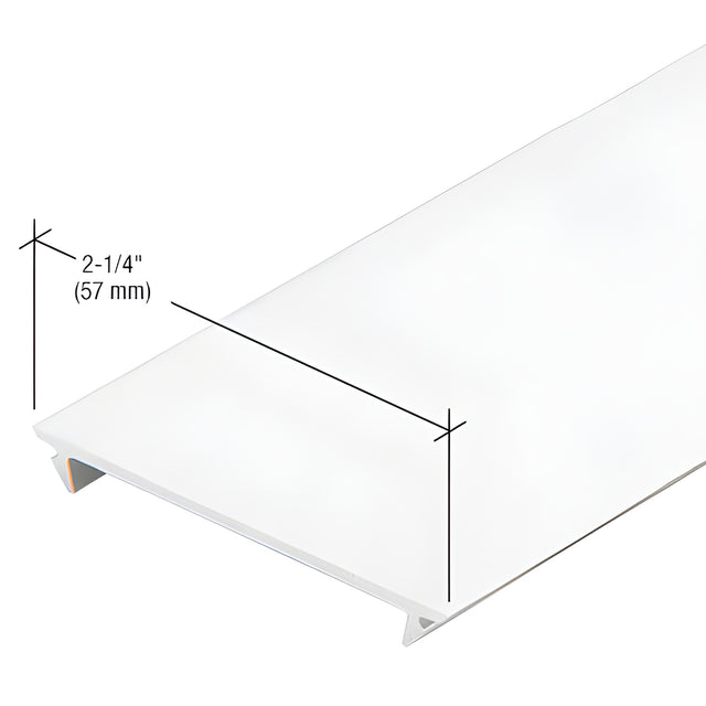 CRL-U.S. Aluminum White KYNAR® Paint Flush Insert - 24'-2"