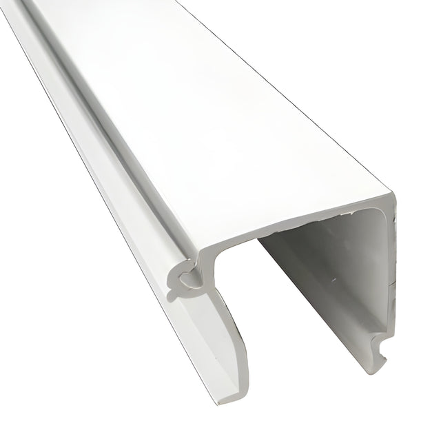 CRL-U.S. Aluminum White KYNAR® Paint Glass Stop for Exterior Glazing - 24'-3"