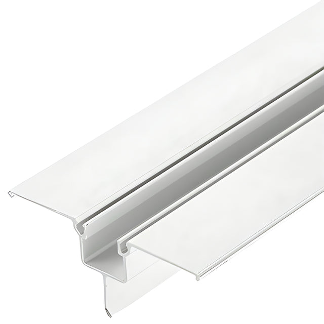CRL-U.S. Aluminum White KYNAR® Paint Head Filler with Glazing Pocket - 21'-4"