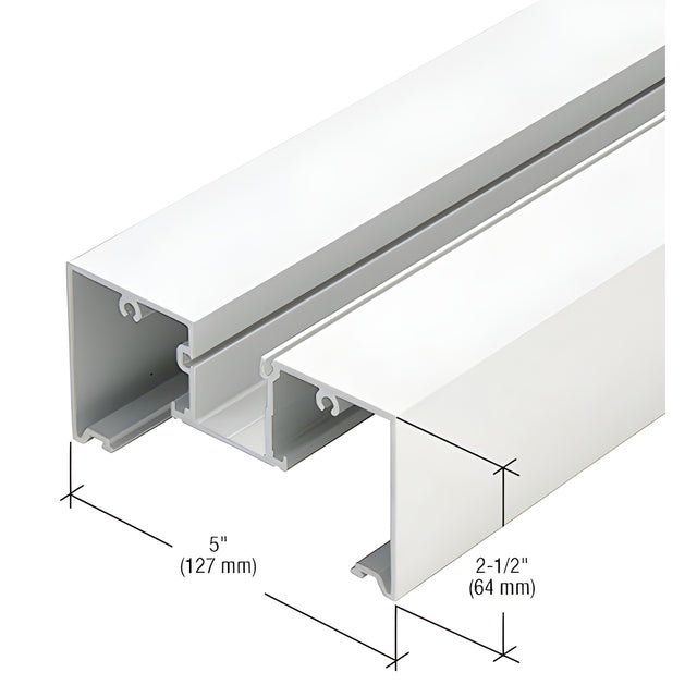 CRL-U.S. Aluminum White KYNAR® Paint Head/Jamb Mullion - 24'-2"