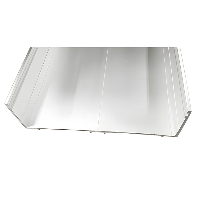 CRL-U.S. Aluminum White KYNAR® Paint Head/Sill Channel - 24'-2"