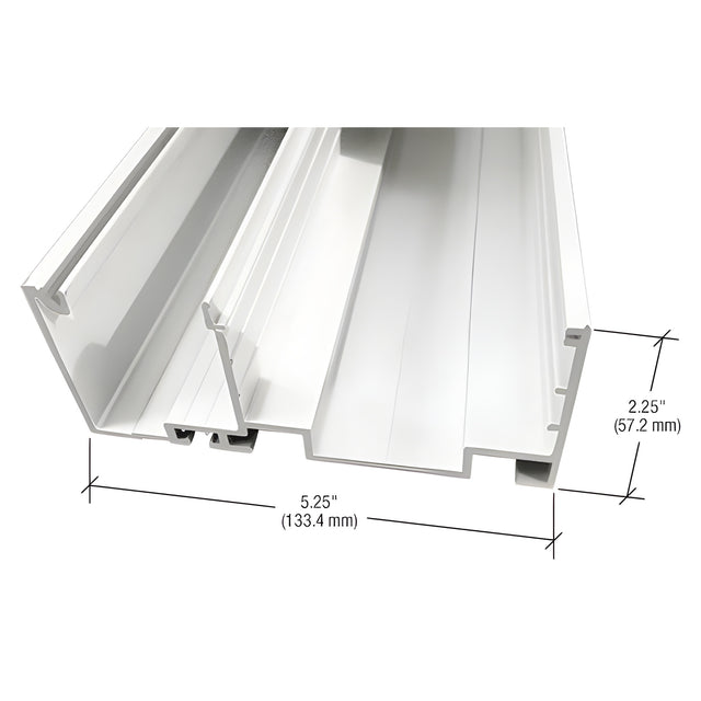 CRL-U.S. Aluminum White KYNAR® Paint Header/Sill, 24'-2"