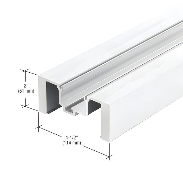 CRL-U.S. Aluminum White KYNAR® Paint Heavy-Duty Vertical Mullion - 14'-6"