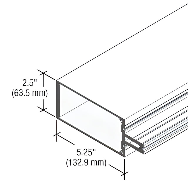 CRL-U.S. Aluminum White KYNAR® Paint Heavy Wall Vertical Mullion for StormWall XL