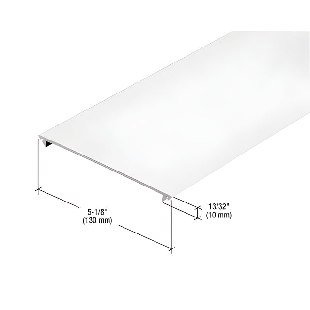 CRL-U.S. Aluminum White KYNAR® Paint Horizontal Flat Insert, 24'-2"