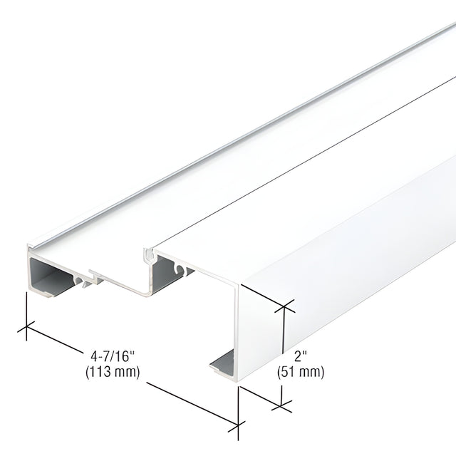 CRL-U.S. Aluminum White KYNAR® Paint Horizontal/Sill - 24'-2"