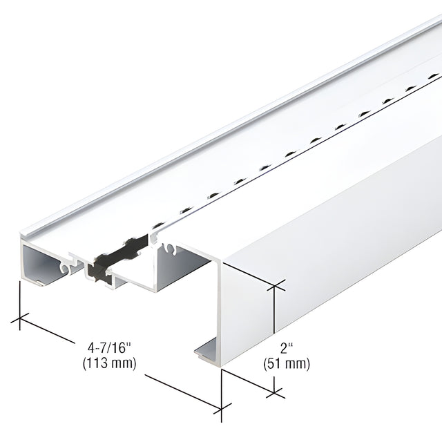 CRL-U.S. Aluminum White KYNAR® Paint Horizontal/Sill, Thermally Improved - 24'-2"