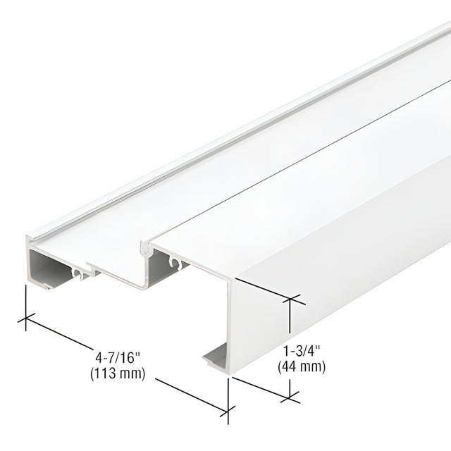 CRL-U.S. Aluminum White KYNAR® Paint Horizontal/Sill, White KYNAR® - 24'-2"