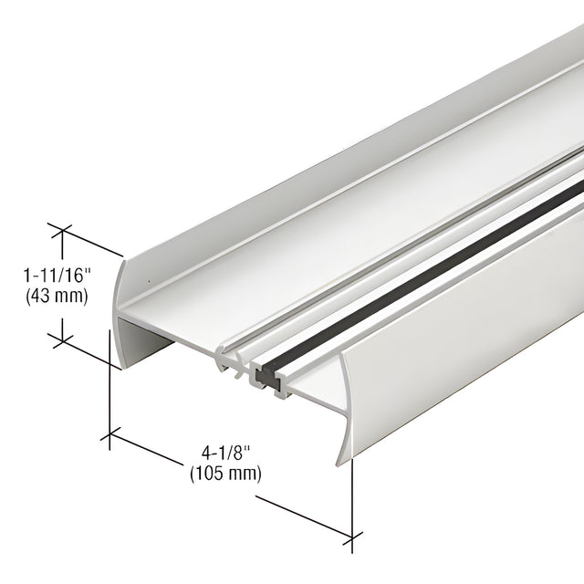 CRL-U.S. Aluminum White KYNAR® Paint Hub Mullion, Thermally Improved - 24'-2"