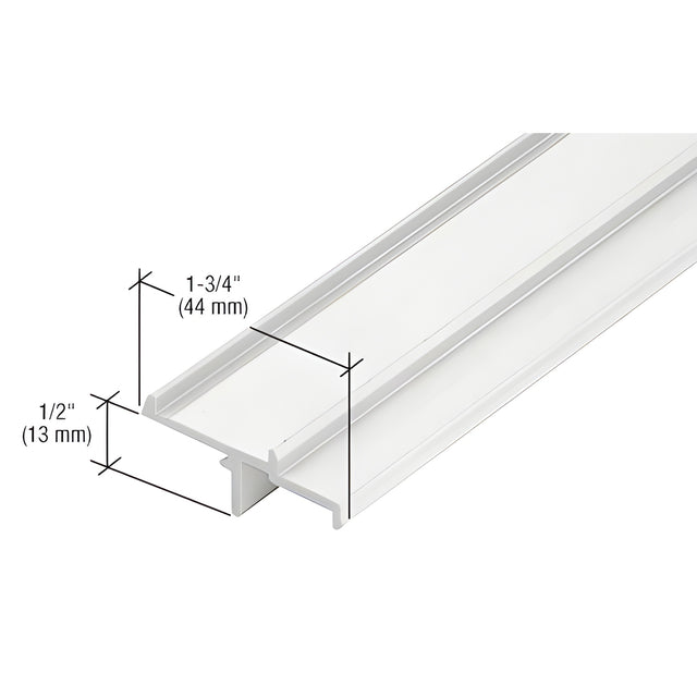 CRL-U.S. Aluminum White KYNAR® Paint IG500 Door Stop Insert - 21'-2"