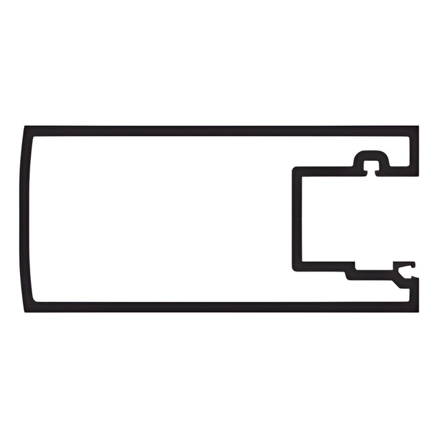 CRL-U.S. Aluminum White KYNAR® Paint Inactive Meeting Stile for 9/16" Glass - 21'-2"