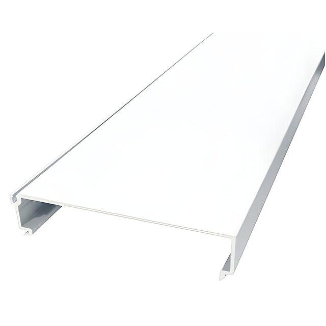 CRL-U.S. Aluminum White KYNAR® Paint Interior Glass Bead for FF600 Series Flush Front Storefronts - 24'-2"