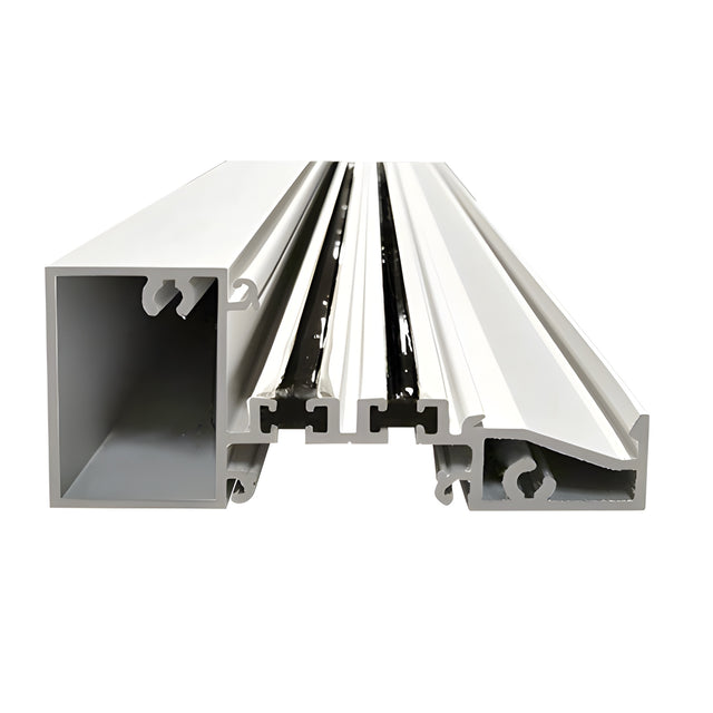 CRL-U.S. Aluminum White KYNAR® Paint Intermediate Horizontal, Interior Glaze, Dual Thermally Improved - 24'-3"