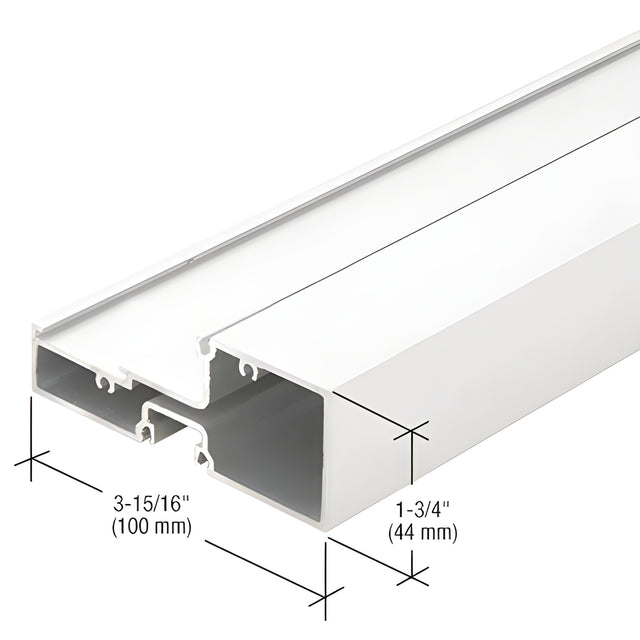 CRL-U.S. Aluminum White KYNAR® Paint Intermediate Horizontal Mullion - 24'-2"