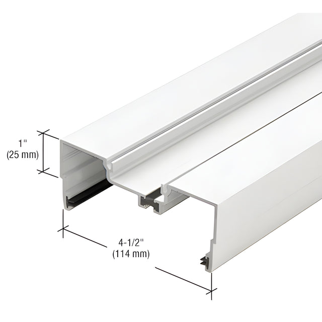 CRL-U.S. Aluminum White KYNAR® Paint Male Expansion Mullion, Thermally Improved - 24'-2"