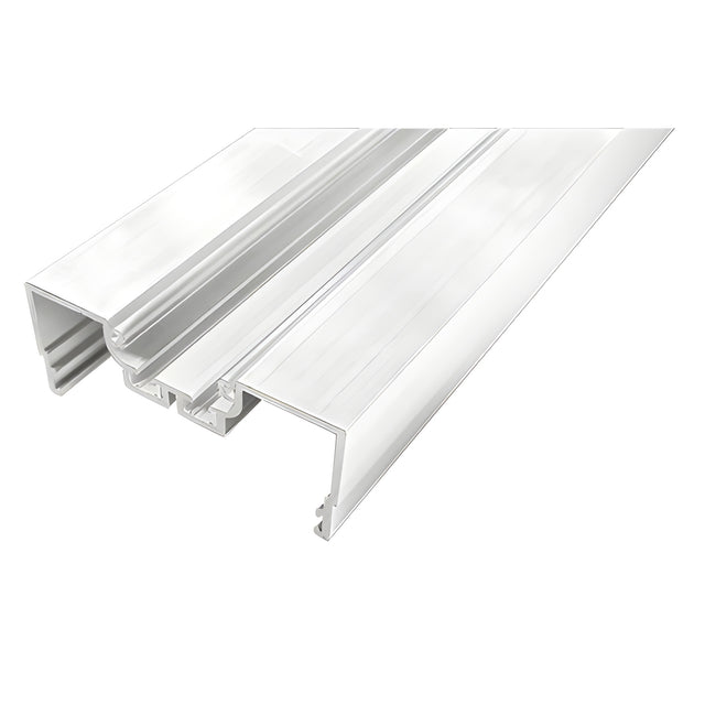 CRL-U.S. Aluminum White KYNAR® Paint Male Expansion-Mullion With Weatherstrip, Dual Thermally Improved