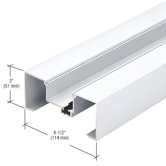 CRL-U.S. Aluminum White KYNAR® Paint Open Back Vertical Mullion Thermally Improved - 24'-2"